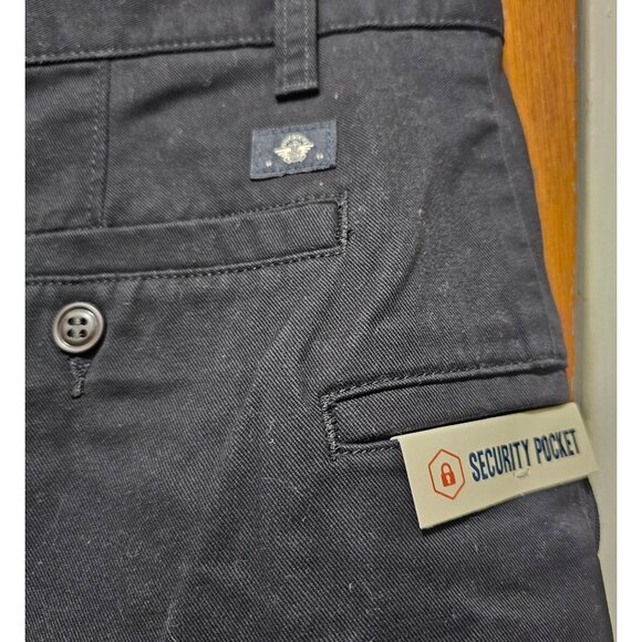 Dockers Mens Perfect Shorts Classic Fit Black Cotton Size 38 - Picture 11 of 15